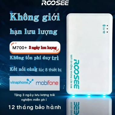 M700 Roosee - Bộ phát WiFi di động 4G SIM, pin 2.100mAh, giá chỉ 499.000đ 10