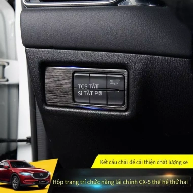 Mạ Đen Titan 17-26 cho Mazda CX-5 2.022-2.026 - Thép Không Gỉ, Khung Trang Trí, Chải Chức Năng Lái Xe - Giá 176k