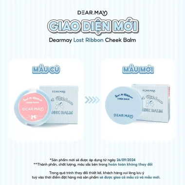 Má Hồng Dearmay Lost Ribbon Cheek Balm 4g - Kem Thuần Chay Dưỡng ẩm, Tăng Độ Đỏ, Giá 142.000₫ 2 Má Hồng Dearmay Lost Ribbon Cheek Balm 4g - Kem Thuần Chay Dưỡng ẩm, Tăng Độ Đỏ, Giá 142.000₫ 2