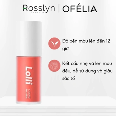Má Hồng Kem OFÉLIA Mỏng Nhẹ, Mềm Mịn, Lâu Trôi - Giá Ưu Đãi 207.000 VND 4 Má Hồng Kem OFÉLIA Mỏng Nhẹ, Mềm Mịn, Lâu Trôi - Giá Ưu Đãi 207.000 VND 4