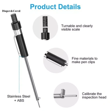 Má Phanh Xe Đo 6mm (0.2 inch) Bút Thước Đánh Giá Chính Xác - Giảm Giá Đến 23% 4