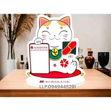 Mã QR Code Mèo Thần Tài Để Bàn - Phong Thủy May Mắn, Giá Ưu Đãi 30.000 VND