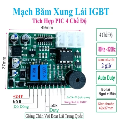 Mạch băm xung lái IGBT UC383 4-6 chế độ PIC - thay thế, linhkienquynhdien 7