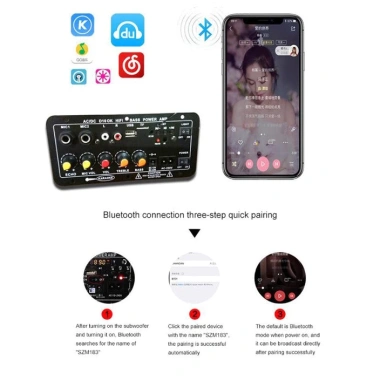 Mạch loa D10 Bluetooth 5.0 120W karaoke đa điện áp 12V/24V/220V, tặng đầy đủ phụ kiện, giá chỉ 50.000₫ 5
