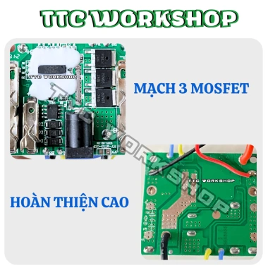 Mạch pin 5s 21V cho 18.650 hỗ trợ 5 10 15 20 cell chịu tải cao giảm giá 35.000đ 3