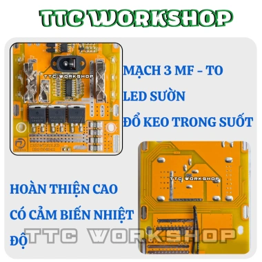 Mạch Pin 5s 21V - Sạc/Xả Bảo Vệ, 3 MOSFET, LED 2 Bên, Tiện Lợi, Bền Bỉ - 79.350₫ 5