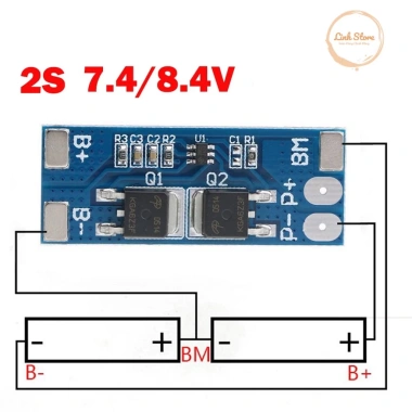Mạch sạc và bảo vệ pin Li-Ion 2S 7.4-8.4V 10A sạc 2 cell 18.650, giá chỉ 24,500 VND 8