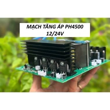 Mạch tăng áp 12V/24V MODEL PH4.500 công suất khủng, giảm giá cho ampli loa kéo 5