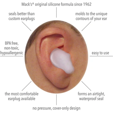 Mack's Earplugs Silicone 6 Cặp - Nút Bịt Tai Chống Nước, Chống Ồn, Giá 339.000₫ 3