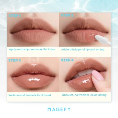 MAGEFY Son Bóng Trong Suốt Transfer-Proof Hiệu Ứng Gương 3D Căng Mọng - 93.000₫ 8 MAGEFY Son Bóng Trong Suốt Transfer-Proof Hiệu Ứng Gương 3D Căng Mọng - 93.000₫ 8