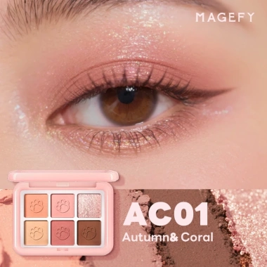 MAGEFY Son Tint Bóng Nước và Phấn Mắt 6 Ô Lì Nhũ Combo Trang Điểm Tự Nhiên Lâu Trôi Giá 222.000