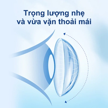 Magister Kính áp tròng 1-8 độ trong suốt cận 6 tháng 12 giờ không khô 66.000₫
