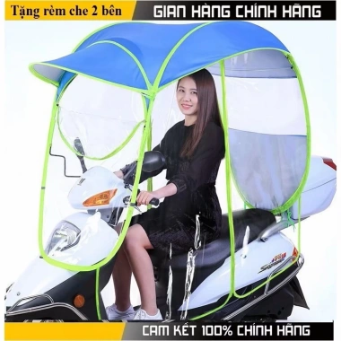 Mái che xe máy di động áo mưa thời trang, chống mưa nắng, mở linh động khóa kéo 239.000₫ 7