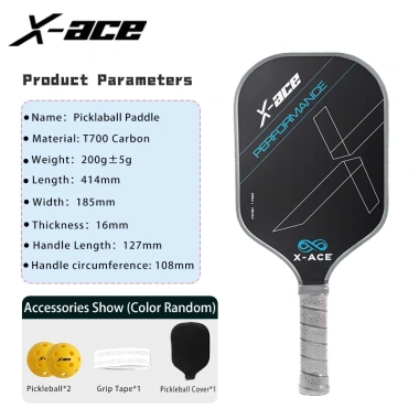 Mái Chèo Pickleball X-ace Sweet Spot Trainer – Vợt lõi 16mm tổ ong, tay cầm chống trượt, sợi Carbon T700, giảm giá 695.985₫