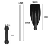 Mái chèo thuyền Kayak WEETW nhôm - chống xoắn, tháo rời, dày bền, 222.200₫ 2