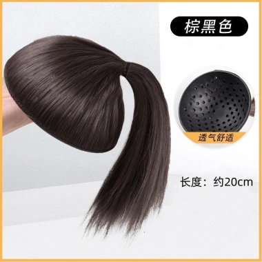 Mái tóc giả Yuzu Skin nữ, vương miện cao, miếng đệm vô hình - Giá 59.456₫