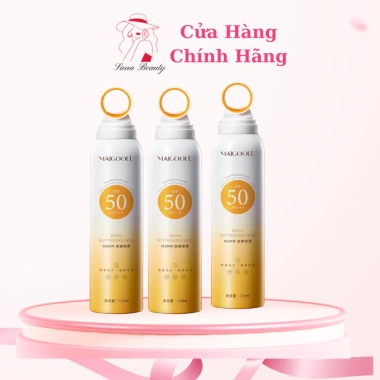 Maigoole Kem Chống Nắng Xịt SPF50 PA+++ Tone Trắng Da, Chống Tia Cực Tím, Ngăn Lão Hoá