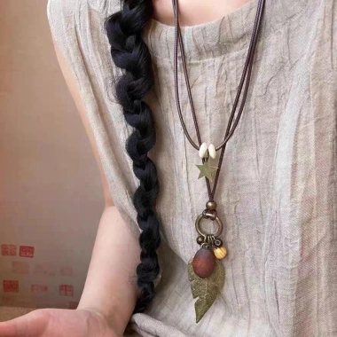Maille Feather Star Rope Vòng cổ nữ dài chuỗi xương đòn, chỉ 41.800₫, giao hàng địa phương 5 Maille Feather Star Rope Vòng cổ nữ dài chuỗi xương đòn, chỉ 41.800₫, giao hàng địa phương 5