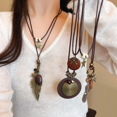 Maille Feather Star Rope Vòng cổ nữ dài chuỗi xương đòn, chỉ 41.800₫, giao hàng địa phương