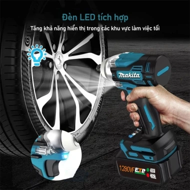 MAKITA Máy siết bulong pin 1.280VF 510m bò - kèm phụ kiện miễn phí, bảo hành 1 năm, giảm giá 22% 13 MAKITA Máy siết bulong pin 1.280VF 510m bò - kèm phụ kiện miễn phí, bảo hành 1 năm, giảm giá 22% 13