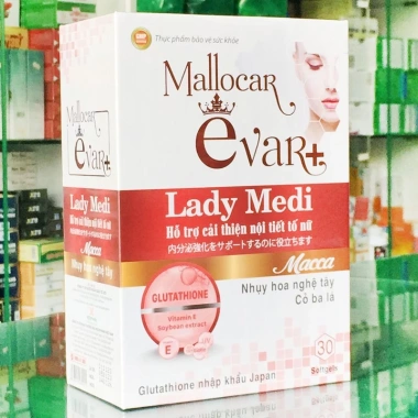 Mallocar Evar+ Lady Medi - Hỗ trợ nội tiết tố nữ, 30 viên, giảm còn 328k 2 Mallocar Evar+ Lady Medi - Hỗ trợ nội tiết tố nữ, 30 viên, giảm còn 328k 2