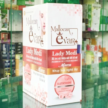 Mallocar Evar+ Lady Medi - Hỗ trợ nội tiết tố nữ, 30 viên, giảm còn 328k