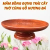 Mâm bồng đĩa gỗ hương đá nghệ thuật thờ cúng - Đựng trái cây sang trọng, tinh xảo - Giá ưu đãi 296.000 VND 5