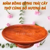 Mâm bồng đĩa gỗ hương đá nghệ thuật thờ cúng - Đựng trái cây sang trọng, tinh xảo - Giá ưu đãi 296.000 VND 6