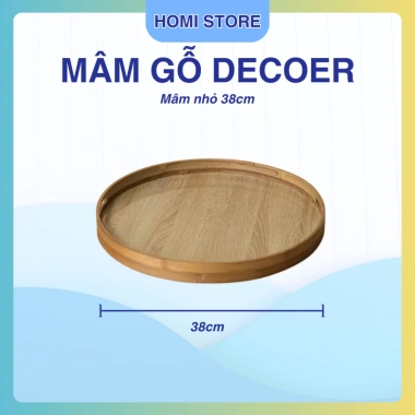 Mâm Gỗ Tre Tròn Cao Cấp - Đựng Bát Đĩa Thắp Hương, Cúng Gia Tiên, Giá Ưu Đãi 136.5K 9