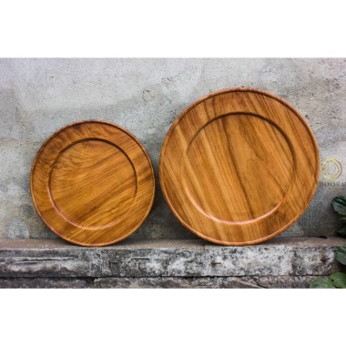 Mâm gỗ truyền thống Gõ đỏ nguyên khối không ghép - Giá ưu đãi 950.000đ 2