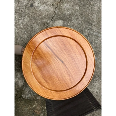 Mâm gỗ truyền thống Gõ đỏ nguyên khối không ghép - Giá ưu đãi 950.000đ 6