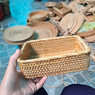 Mâm mây và khay mây bày món ăn - Decor chụp hình sang trọng, giảm giá 95.000₫