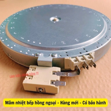 Mâm nhiệt hồng ngoại chính hãng 2 vòng, công suất lớn, bảo hành, giảm giá 17% chỉ 375.000₫