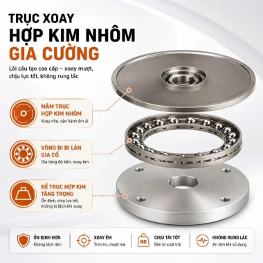 Mâm Xoay Bàn Ăn Kính Cường Lực 10mm – Đa Kích Thước 60‑120cm, Hoạ Tiết Thuận Buồm, Siêu Cứng Cáp, Giá Ưu Đãi 1.175.000₫ 4