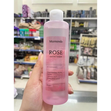 Mamonde Rose Water Toner 250ml Nước Hoa Hồng Damask 90.97% - Cấp ẩm, dịu da, 308.000₫