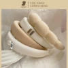 Mấn Băng Đô Cài Tóc Nhà Cú Đỏ Rượu Vang Vải Xốp Sang Trọng - Phù hợp tiệc tùng chụp hình và áo dài Tết giá 19.500 5