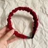 Mấn Băng Đô Cài Tóc Nhà Cú Đỏ Rượu Vang Vải Xốp Sang Trọng - Phù hợp tiệc tùng chụp hình và áo dài Tết giá 19.500 7