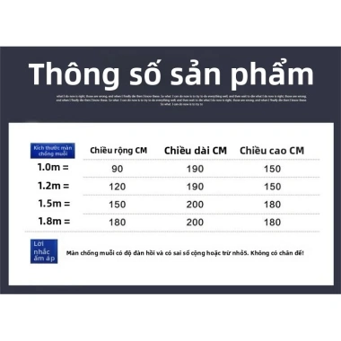 Màn chống muỗi cho giường tầng ký túc xá, đa kích thước 0.9‑1.8m, phù hợp giường đơn 1.2‑1.5m, dùng tại nhà