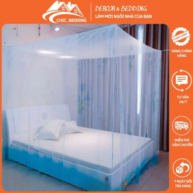 Màn chống muỗi hoa dày dặn, có cửa và không cửa, kích thước đủ - 49.000₫ 4
