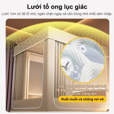 Màn chống muỗi LUMOO 360 riêng tư cao 1m7 có rèm che - Giá chỉ 428.000đ 3 Màn chống muỗi LUMOO 360 riêng tư cao 1m7 có rèm che - Giá chỉ 428.000đ 3