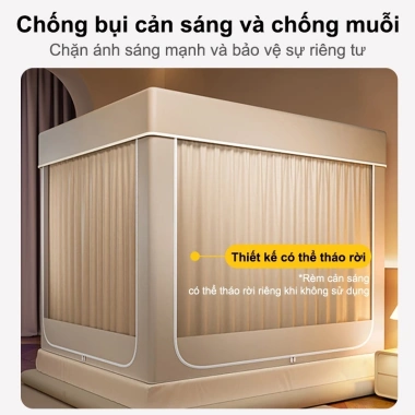 Màn chống muỗi LUMOO 360 riêng tư cao 1m7 có rèm che - Giá chỉ 428.000đ