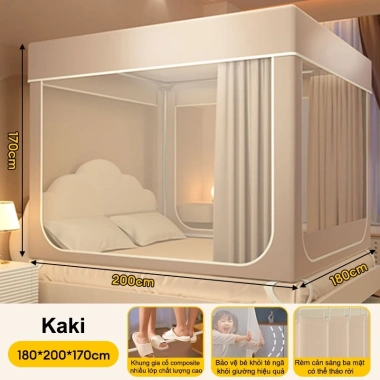Màn chống muỗi LUMOO 360 riêng tư cao 1m7 có rèm che - Giá chỉ 428.000đ 10 Màn chống muỗi LUMOO 360 riêng tư cao 1m7 có rèm che - Giá chỉ 428.000đ 10