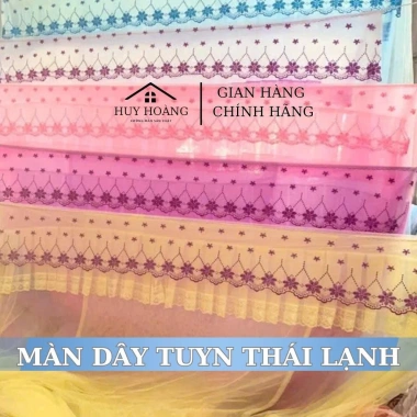 Màn Chống Muỗi Thêu Hoa 4 Góc, Mắc Khung - Giá Ưu Đãi 90.000 - Xưởng Huy Hoàng 8