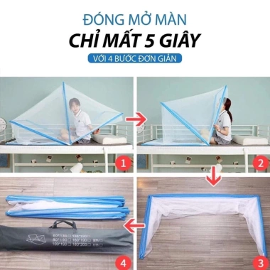 Màn chống muỗi tự động gấp gọn khung gấp, thông minh cho người lớn, giảm 15% chỉ 85.000 đồng 7 Màn chống muỗi tự động gấp gọn khung gấp, thông minh cho người lớn, giảm 15% chỉ 85.000 đồng 7