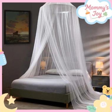 Màn chống muỗi vòm tròn treo trần không giá đỡ, móc tròn tiện lợi, giảm muỗi hiệu quả, giá chỉ 175k