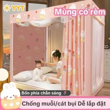 Màn chống muỗi YYT che nắng không cần đục lỗ, bảo vệ riêng tư, ngăn bé ngã - 460.000đ