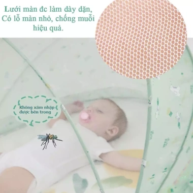 Màn chụp bé sơ sinh cao cấp 2.025 - Mùng chống muỗi, bảo hành 12 tháng, giá 75.000₫ - Xưởng Màn Gia Anh
