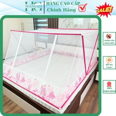 Màn chụp gấp gọn thông minh khung inox, mùng xếp hoa xanh đỏ nâu - Đủ size, giá ưu đãi 113.400₫ 3 Màn chụp gấp gọn thông minh khung inox, mùng xếp hoa xanh đỏ nâu - Đủ size, giá ưu đãi 113.400₫ 3