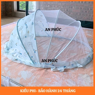 Màn chụp gấp gọn tự bung cho bé - mùng ngủ chống muỗi, họa tiết đẹp An Phúc, 89.000₫