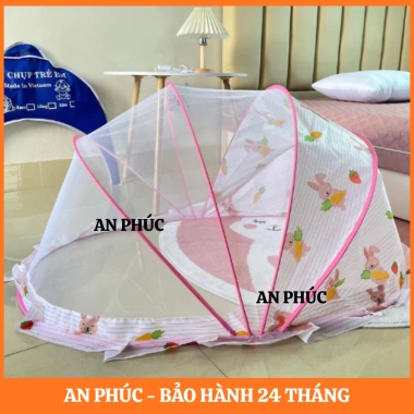 Màn chụp gấp gọn tự bung cho bé - mùng ngủ chống muỗi, họa tiết đẹp An Phúc, 89.000₫